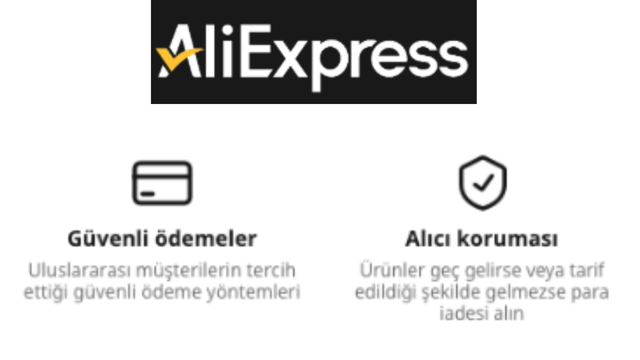 AliExpress ile alışveriş her zaman kolay ve hızlı.