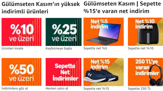 Amazon alışverişiyle ihtiyacınız olan her şey