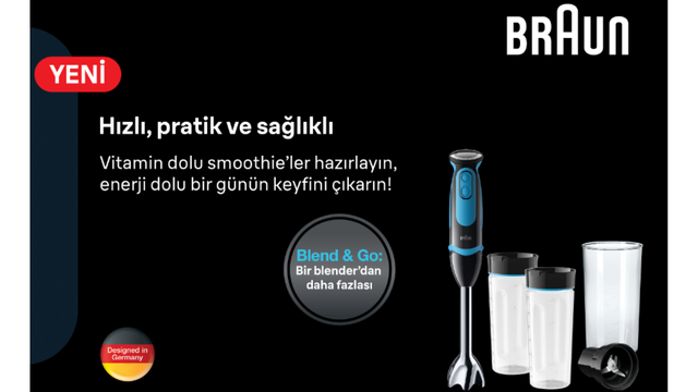 Braun mutfak aletleri: şıklık ve fonksiyonellik