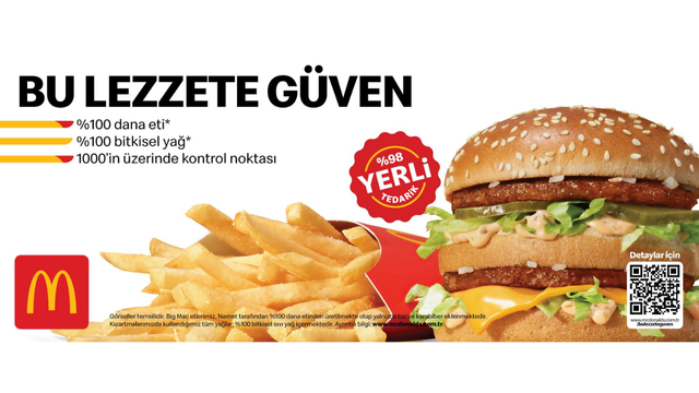 McDonald's menüsü ile leziz ve hızlı yemek