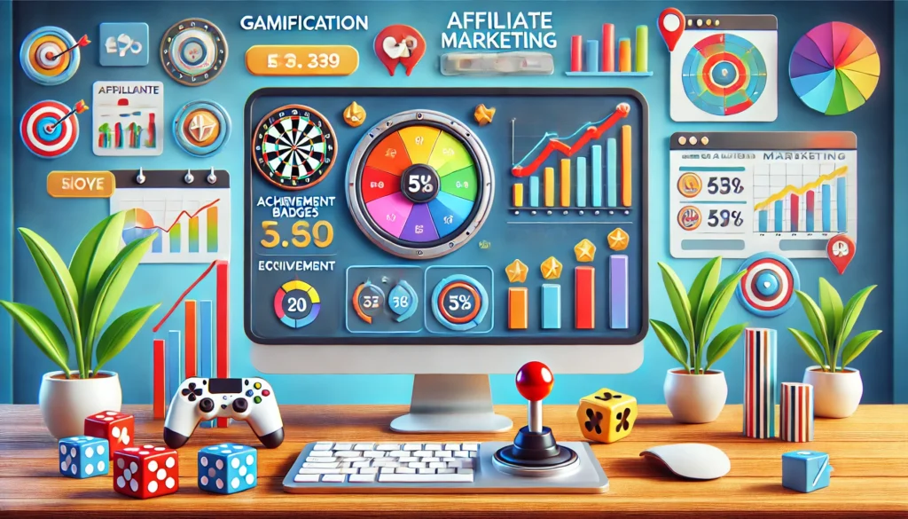 Affiliate marketing kampanyasında oyunlaştırma kullanılan bir liderlik tablosu ve ödül kazanma mekanizması.